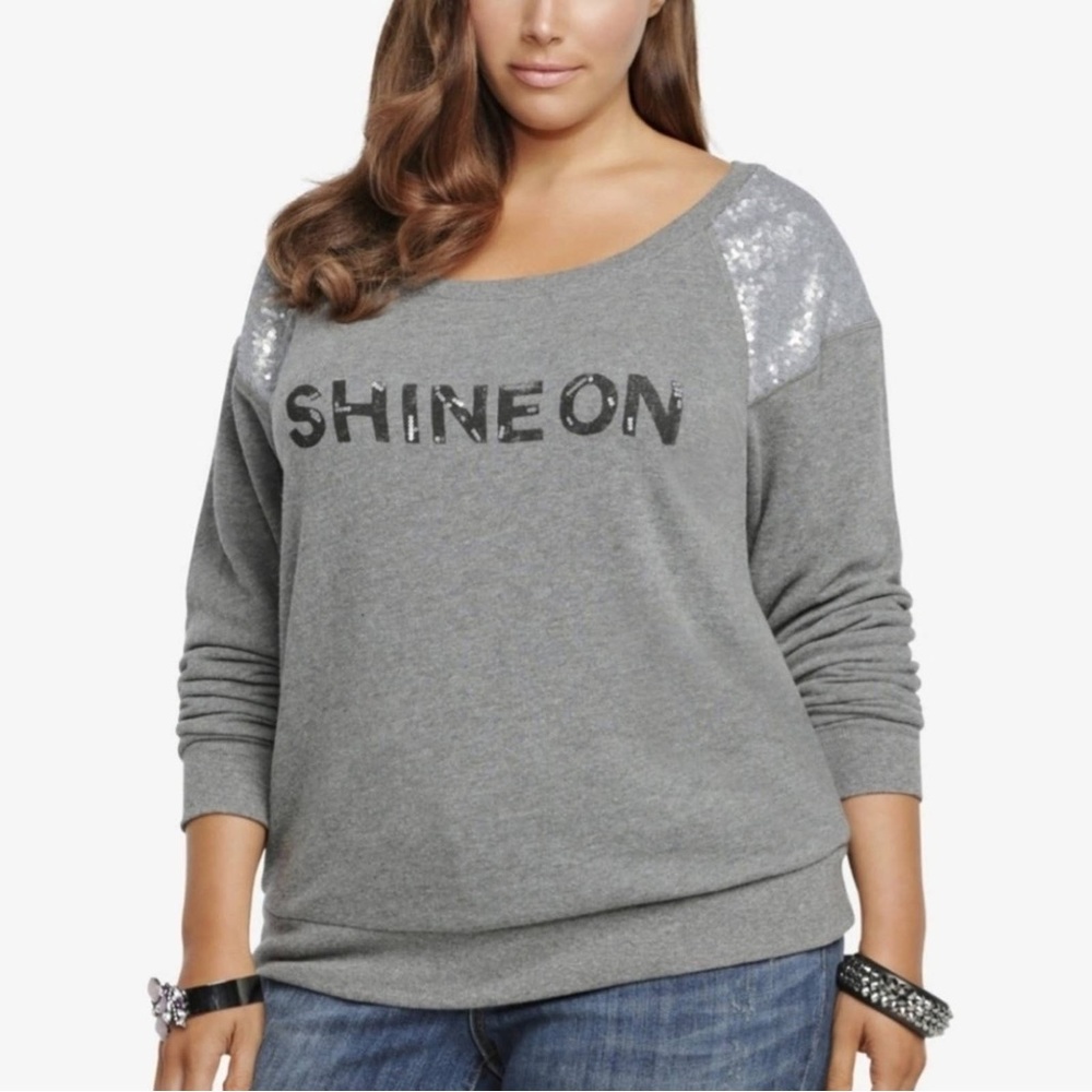 Torrid Plus Size Sequin Sweatshirt (2X)